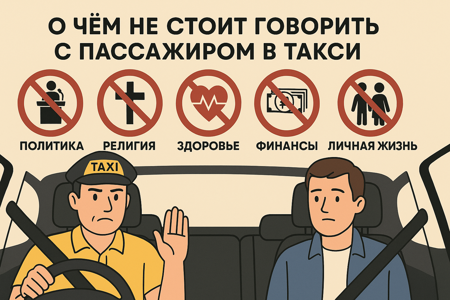 О чём не стоит разговаривать с пассажирами. О чём не стоит разговаривать с пассажирами.