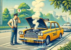 Что делать, если двигатель такси перегревается?
